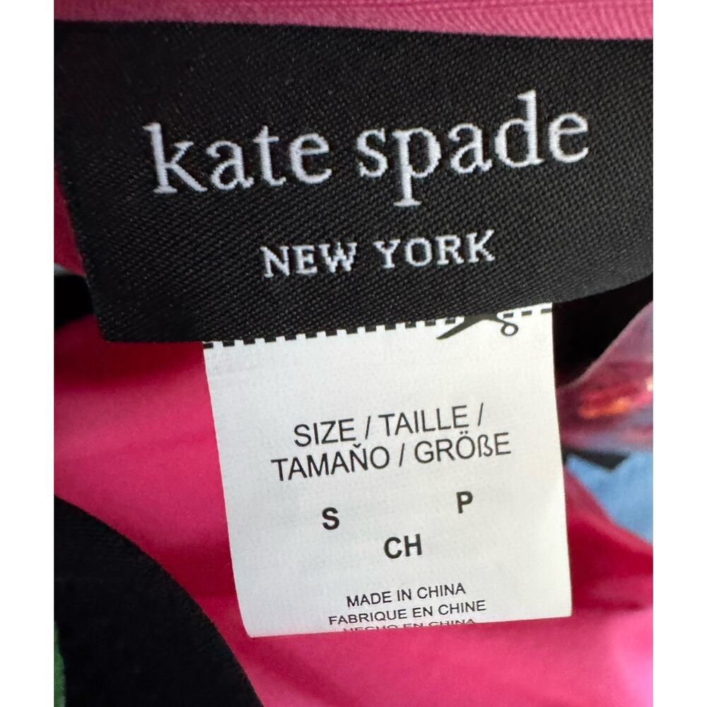 NEW Kate Spade Women’s Bandeau One-Piece Swimsuit Black Fruit Print SMALL - Picture 4 of 11